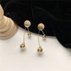 Alloy Bead Dangle Earring 1 Pair - Earrings - Gold - One Size