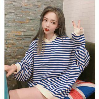 Striped Cutout Pullover