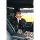 Single-breasted Faux-leather Jacket