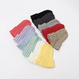 Line Blend Knit Beanie For Spring