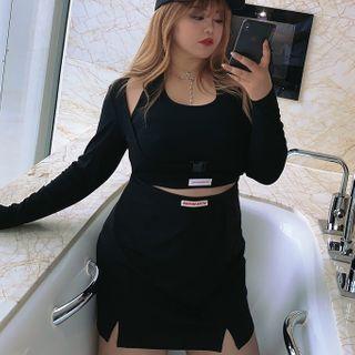 Tank Top / Cardigan / Mini A-line Skirt / Set