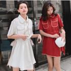 Short-sleeve Pocketed Playsuit