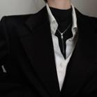 Zip Necklace Silver - One Size