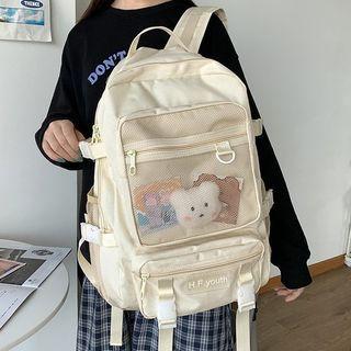 Mesh-panel Buckled Backpack