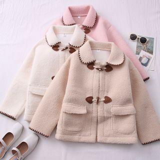 Toggle Peter Pan-collar Fleece Jacket