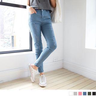 Stylish Distressed Skinny Jeans