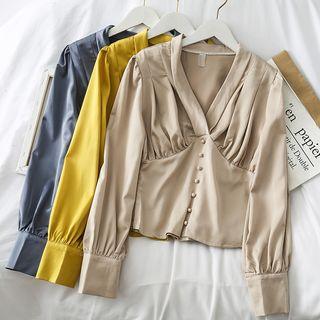 Details V-neck Blouse