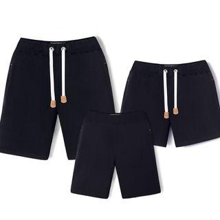 Family Matching Drawstring-waist Shorts