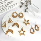 Straw Woven Dangle Earring (various Designs)