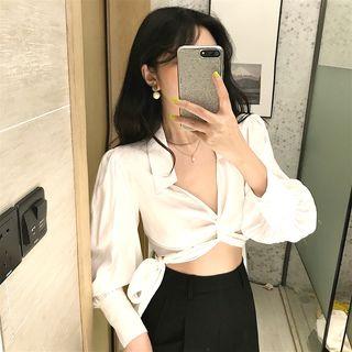 Cropped Shirt / Wide Leg Pants