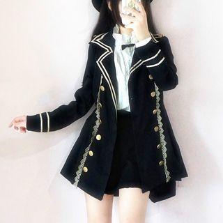 Double Breasted Coat / High-waist Shorts / Shirt