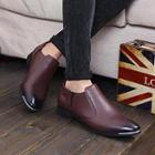 Faux-leather Pointy-toe Dress Shoes