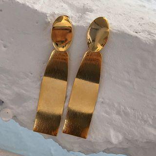 Bold Drop Earrings Gold - One Size