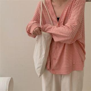 Striped Loose-fit Light Cardigan - 3 Colors