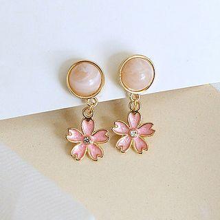 Sakura Dangle Earring Gold - One Size