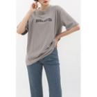 Likes Loose-fit T-shirt Charcoal Gray - One Size