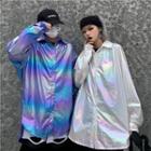 Long-sleeve Gradient Loose-fit Shirt