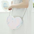 Heart Holographic Shoulder Bag White - One Size