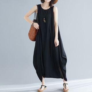 Sleeveless Cropped Harem Jumpsuit