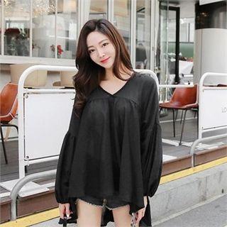 V-neck Dip-back Empire Top