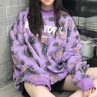 Pineapple Print Sweatshirt