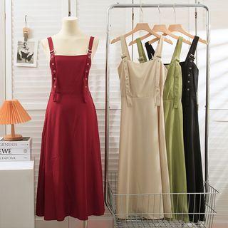 Adjustable Sleeveless Midi Dress