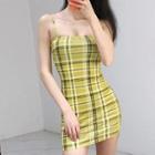 Lattice Strappy Mini A-line Dress