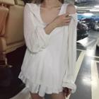 Hood Zip Jacket / Plain Tank Dress
