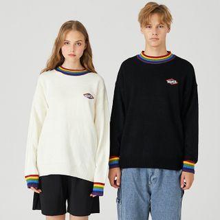 Couple Matching Rainbow Logo Sweater