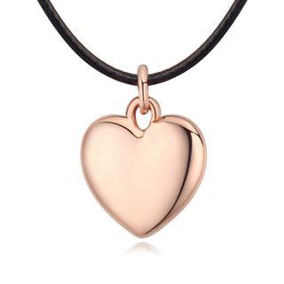 Heart Pendant Necklace 1 - 1972 - Rose Gold - One Size