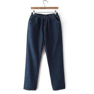 Elastic-waist Jeans