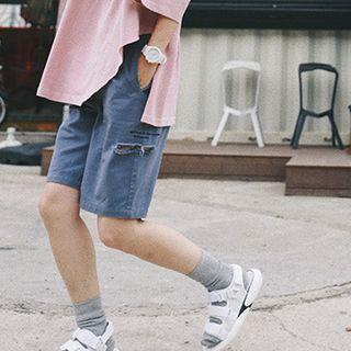 Rip Lettering Shorts