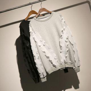 Frilled Trim Sweatshirt