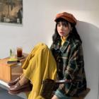 Plaid Buttoned Jacket / Top / A-line Skirt