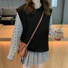 Tank Top / Long-sleeve Striped T-shirt