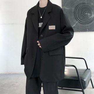 Applique Single Breasted Coat