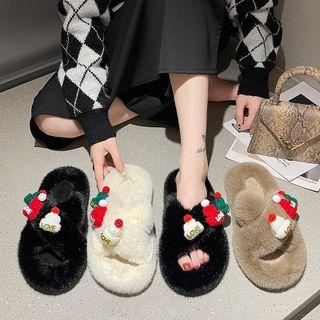 Christmas Fluffy Sandals