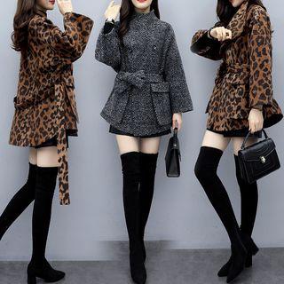 Pattern Sashed Coat