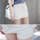 Inset Mini Skirt Shorts