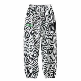 Lettering Zebra Print Sweatpants