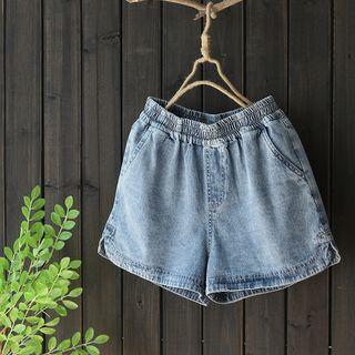Denim Shorts Denim Blue - One Size