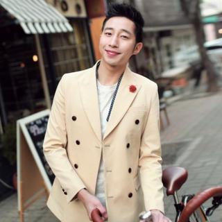 Peaked-lapel Double-breasted Jacket