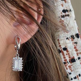 Rhinestone Choker / Butterfly Earring / Set