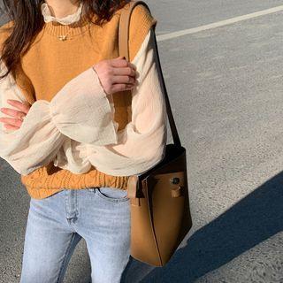 Set: Sweater Vest + Blouse