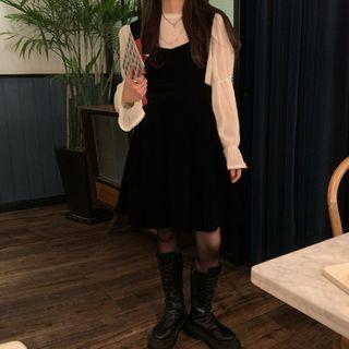 Overall A-line Dress / Blouse