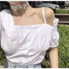 Short-sleeve Cold Shoulder Shirt