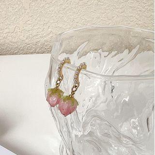 Rose Flower Pearl Earring ( Various Designs ) A - One Size