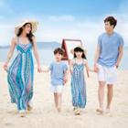 Family Matching Short-sleeve T-shirt / Shorts / Spaghetti Strap Dress