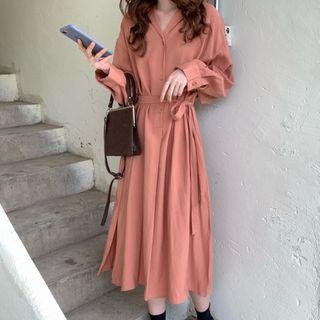 Open-front Shirtdress