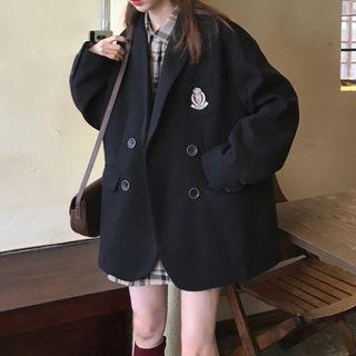 Badge Double-breasted Jacket